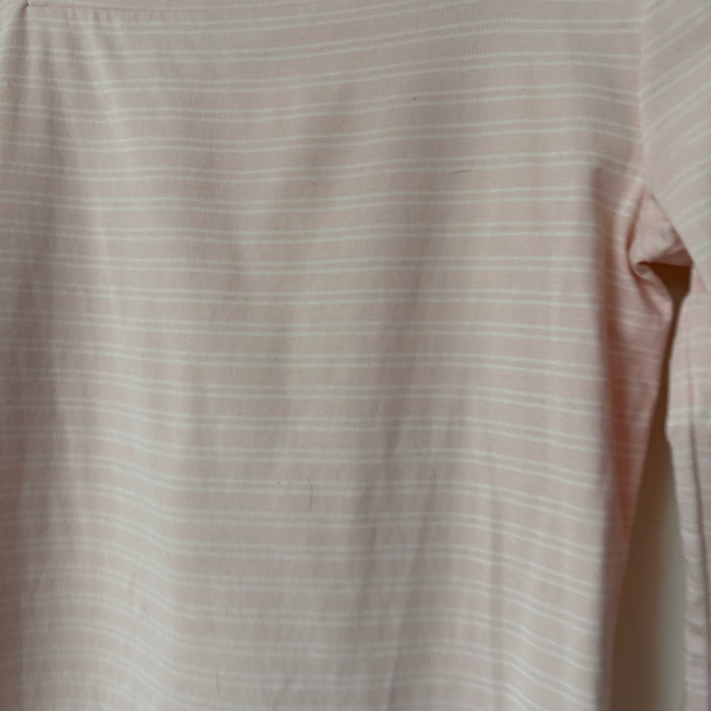 Ralph Lauren Pale Pink Boatneck 3/4 Sleeve Top - Picture 2 of 5